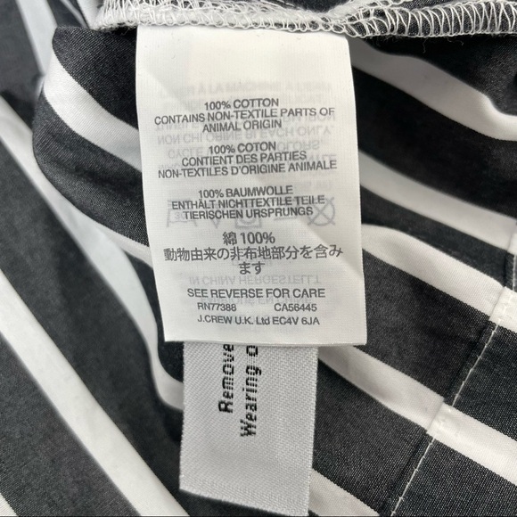 J. Crew off shoulder striped top with bow Size Small - Picture 7 of 7